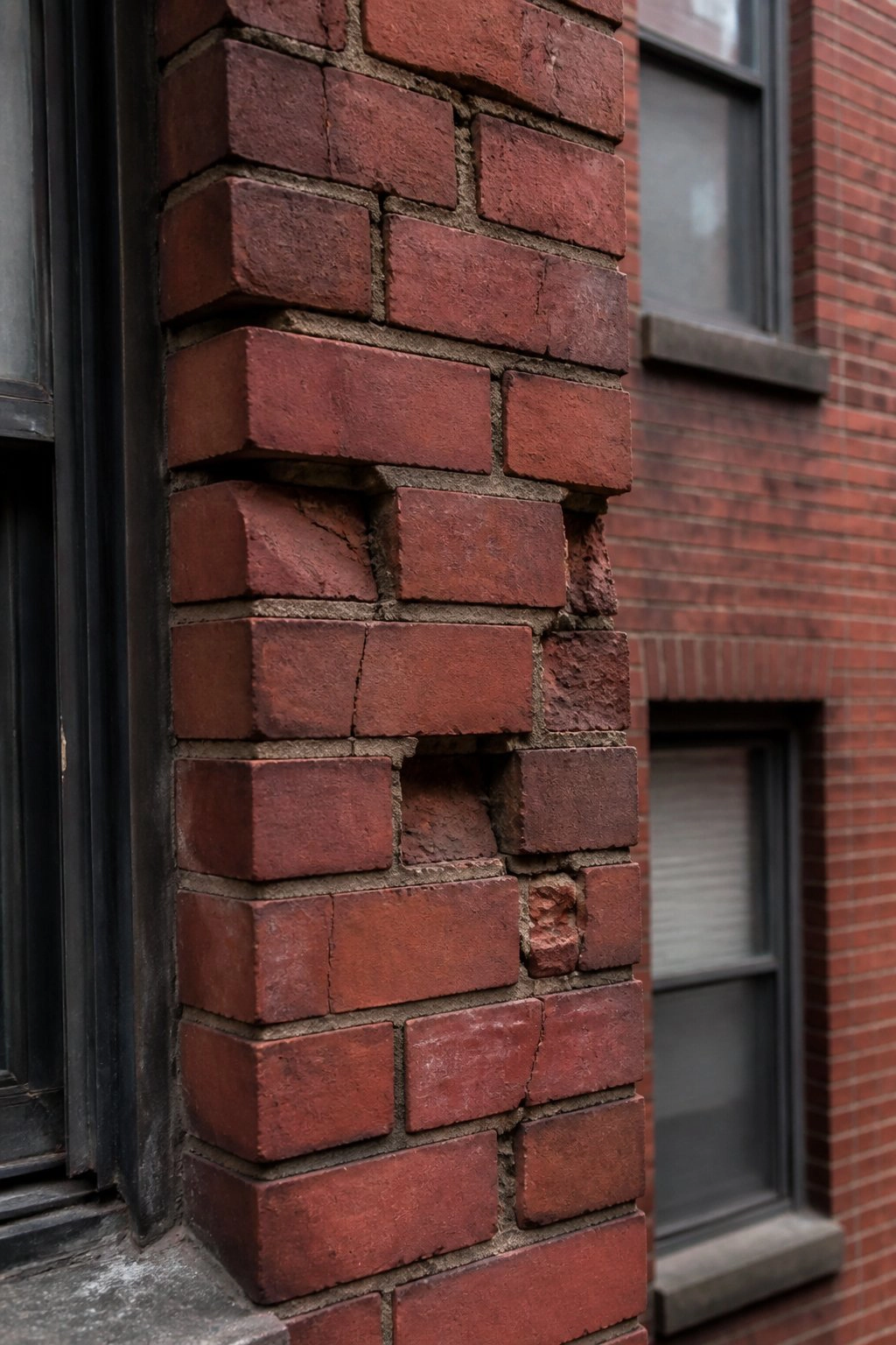 Brick tuckpointing process